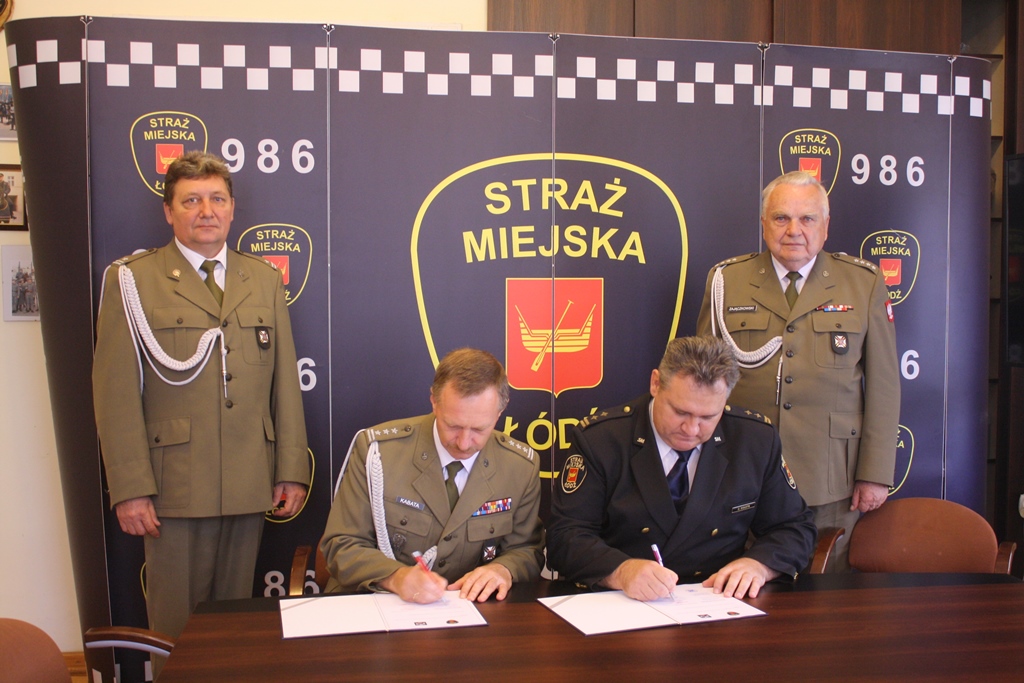 Porozumienie o współpracy pomiędzy ZOR RP a Strażą Miejską w Łodzi 