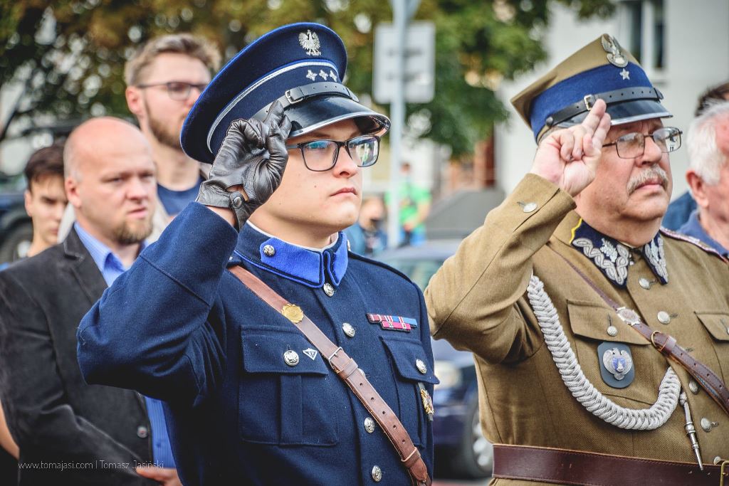 ZOR RP na uroczystości przed Pomnikiem Czynu Zbrojnego  Polonii Amerykańskiej w Warszawie