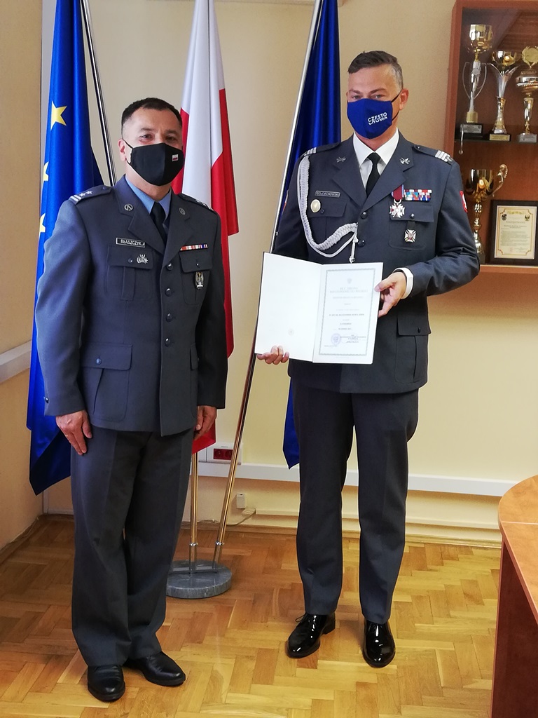 Artur Wojciechowski odebrał akt mianowania na wyższy stopień wojskowy  w WKU w Częstochowie