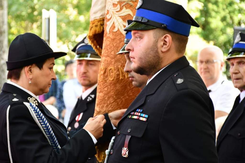 Członkowie Koła ZOR RP w Puławach i Okręgu Lubelskiego uczestniczyli  w święcie 100-lecia powstania OSP Włostowice