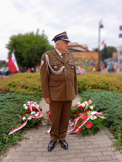 Delegacja ZOR RP na uroczystości w Zakroczymiu upamiętniającej 78. rocznicę wybuchu Powstania Warszawskiego