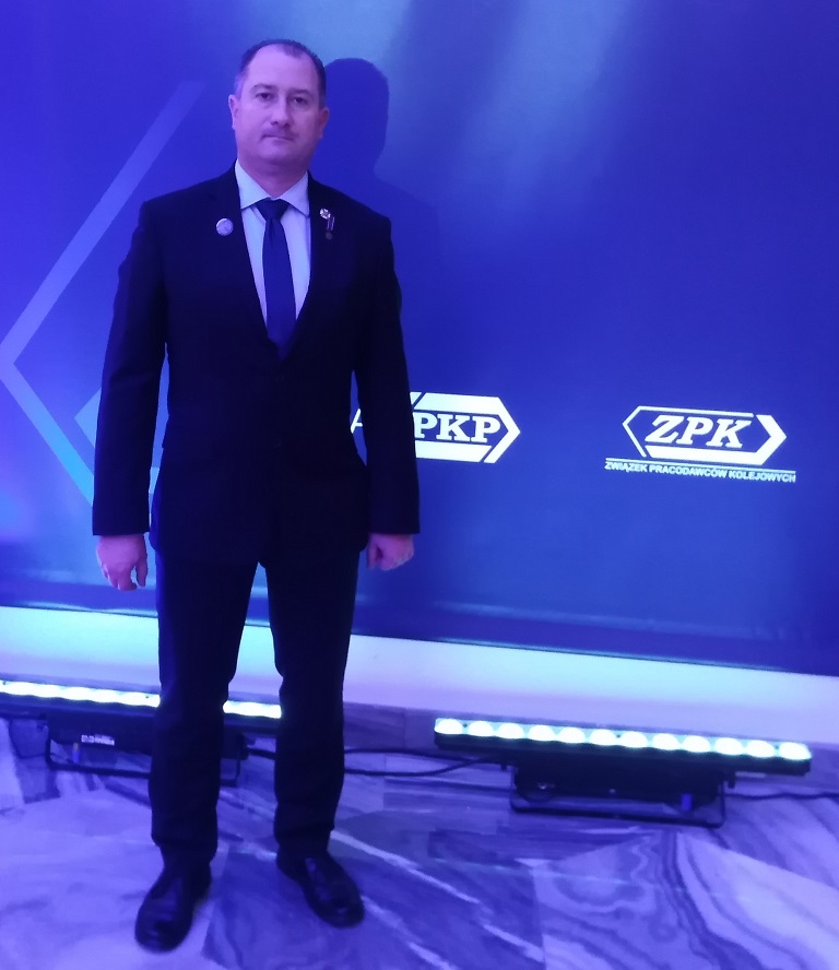 Członek Okręgu Śląskiego ZOR RP wyróżniony Odznaką Honorową „Zasłużony dla Kolejnictwa”