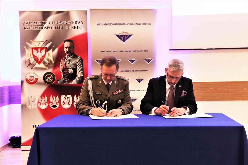 Porozumienie o współpracy pomiędzy Związkiem Oficerów Rezerwy RP  a Warszawskim Stowarzyszeniem Rodzina Policyjna 1939 r.
