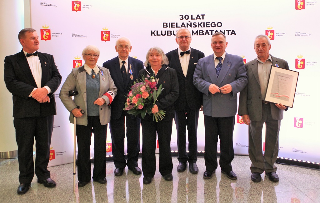 Delegacja ZOR RP na gali z okazji 30-lecia Bielańskiego Klubu Kombatanta  w Warszawie